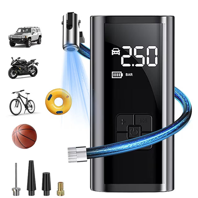 Portable Tire Inflator Rechargeable Electric Inflator