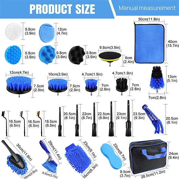 Car Detailing Brush Set Kit