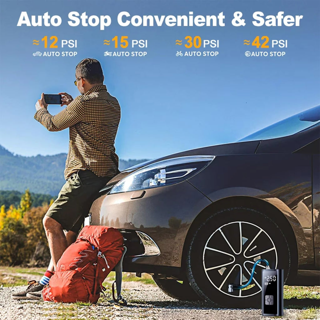 Portable Tire Inflator Rechargeable Electric Inflator