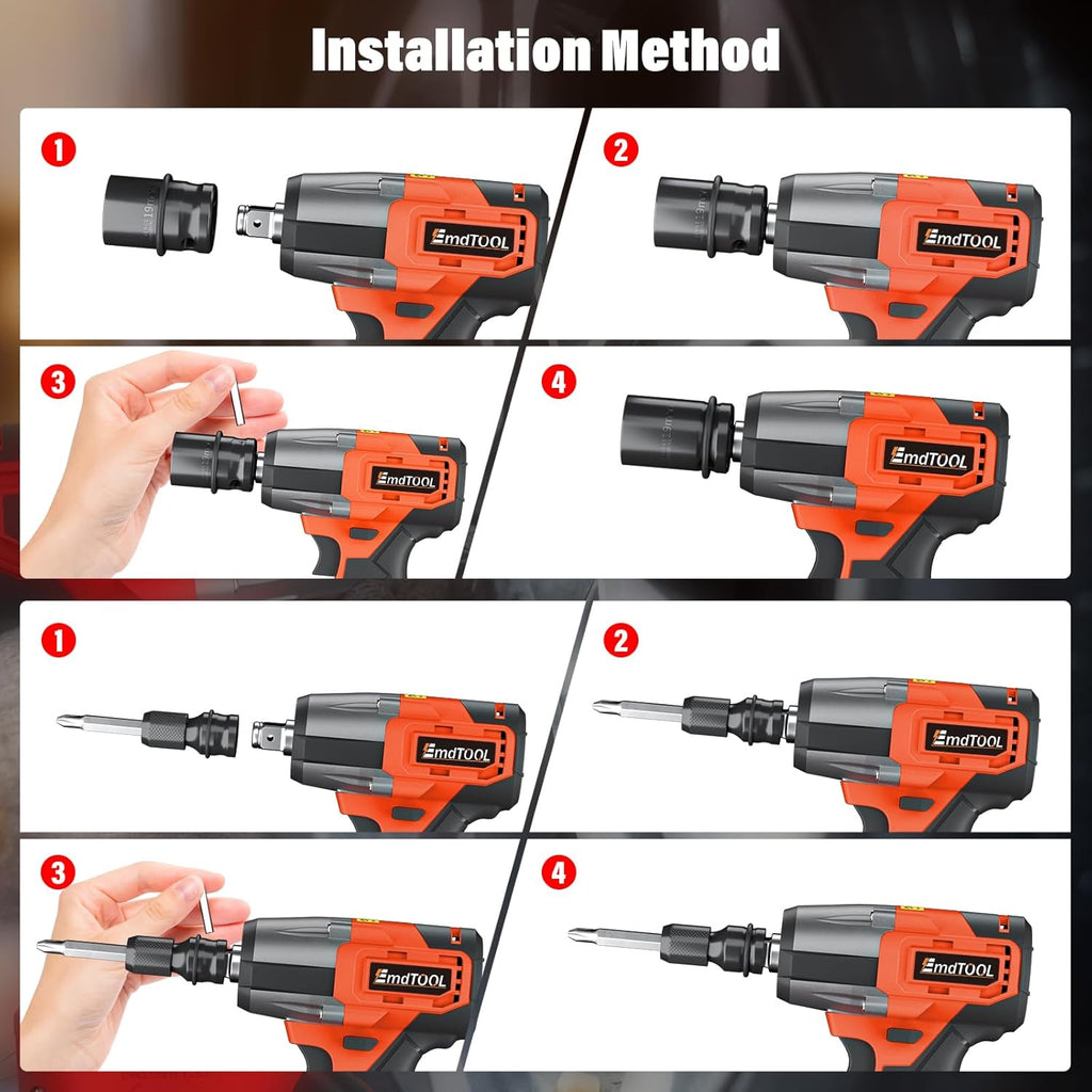 21V Cordless Impact Wrench 1/2"