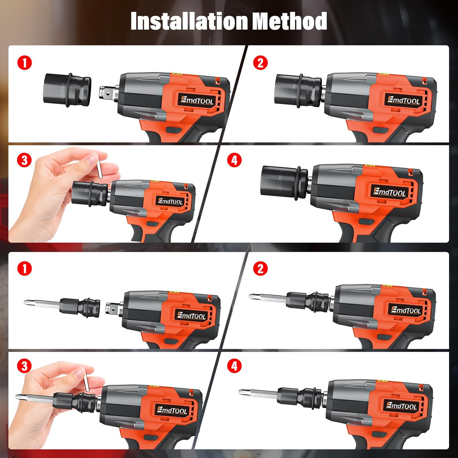 21V Cordless Impact Wrench 1/2"