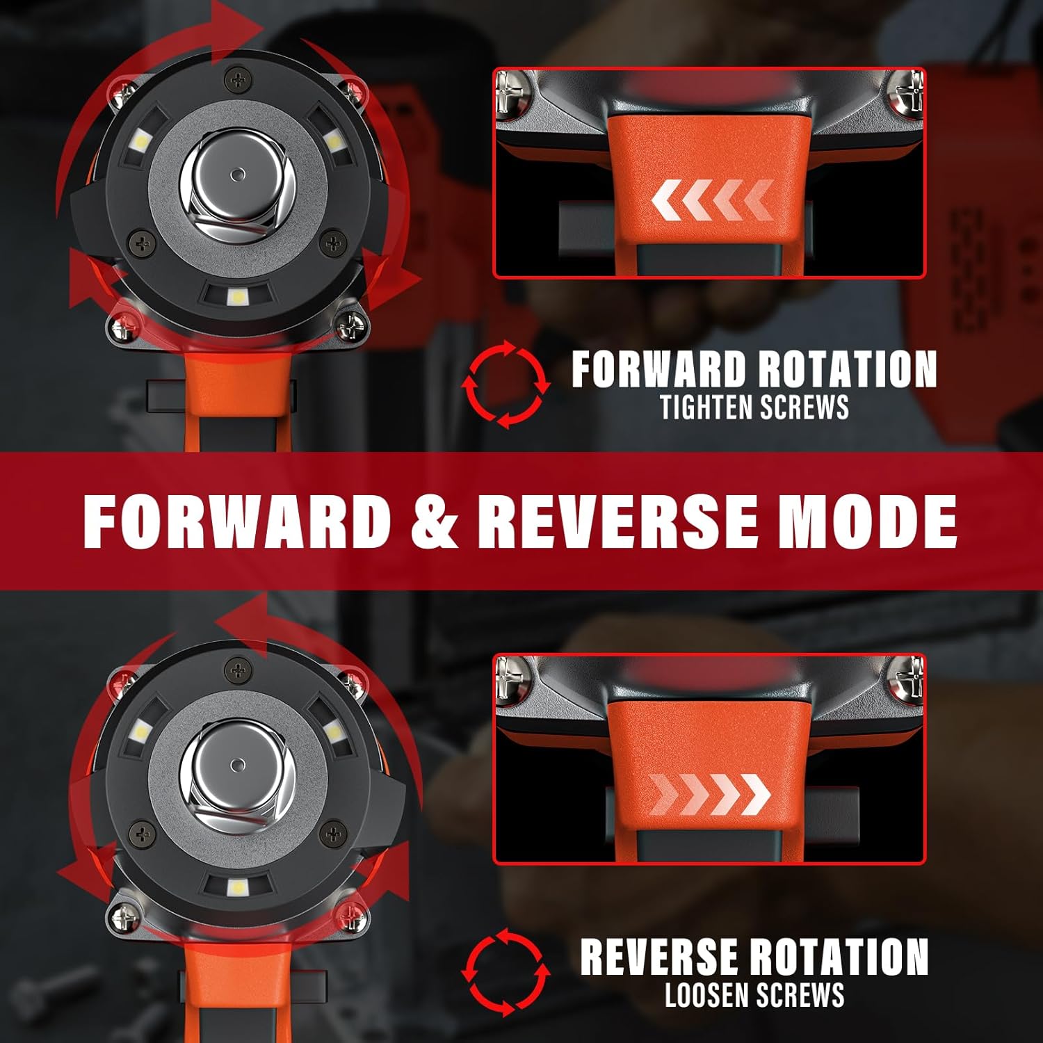 21V Cordless Impact Wrench 1/2"