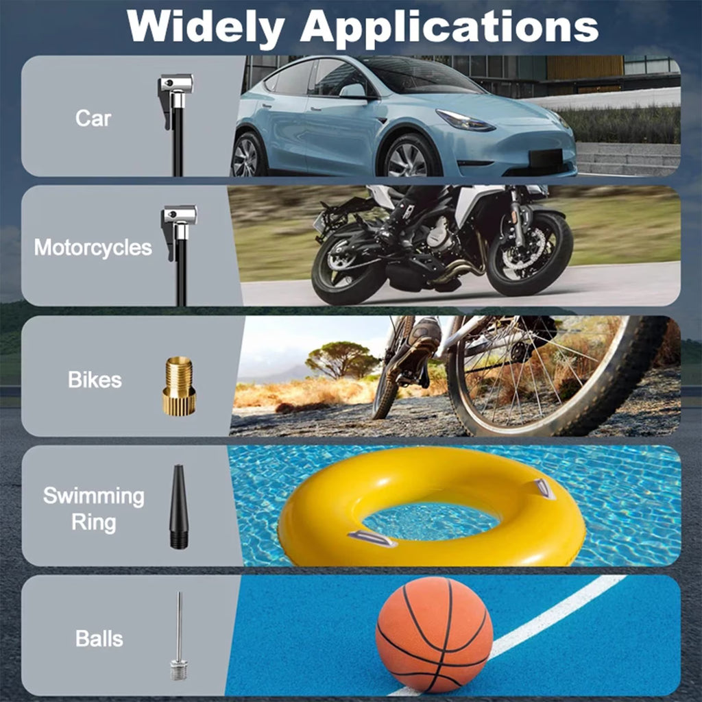 Portable Tire Inflator Rechargeable Electric Inflator